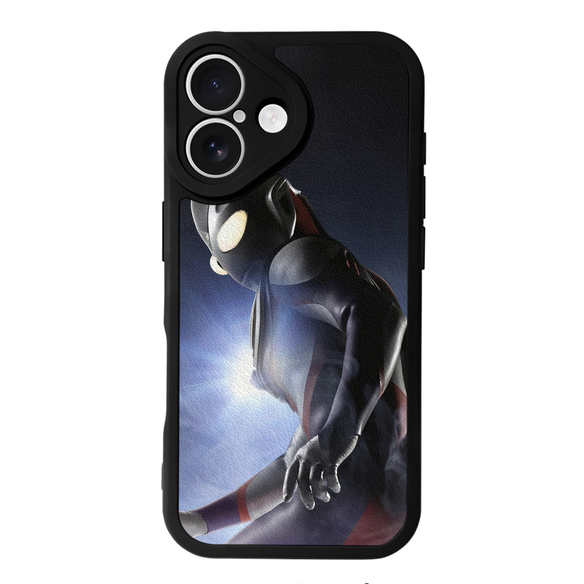 （画像用） ウルトラマン Ultraman 【iPhone 16シリーズ対応】シリコンスマホケース（レザー調） 材質：シリコン